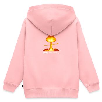 Linux Funny Linux Command Sudo RM RF pour Homme - Sweat Premium à capuche zippé enfant bio - rose - Dos - AI Model Kid Female (0cm)