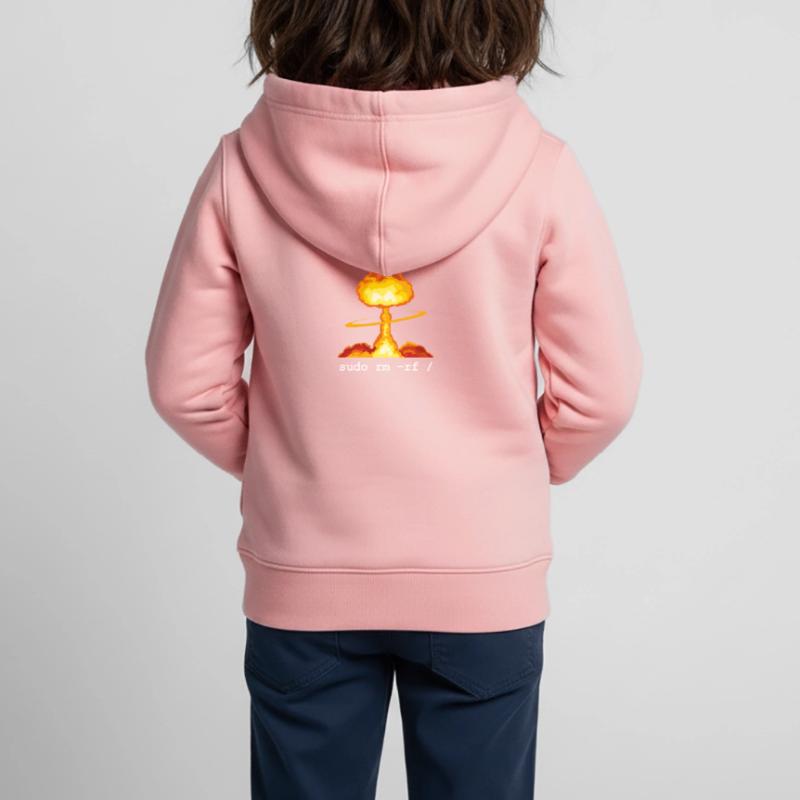 Linux Funny Linux Command Sudo RM RF pour Homme Sweat Premium à capuche zippé enfant bio