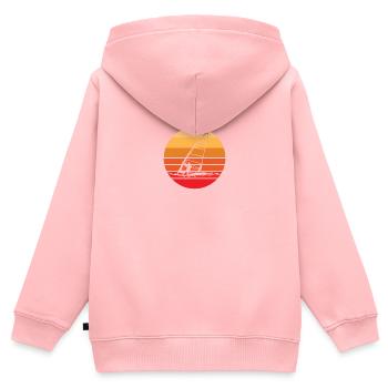 Sunset Sunset - Sweat Premium à capuche zippé enfant bio - rose - Dos - AI Model Kid Female (0cm)