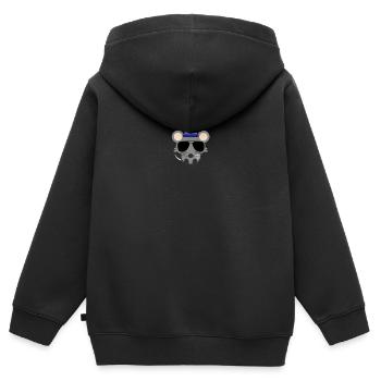Polizei Maus, Sheriff Cops Polizist Polizei-Tier - Kinder Premium Organic Zip Hoodie - Schwarz - Hinten - AI Model Kid Male (0cm)