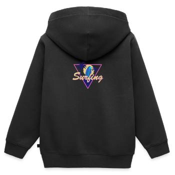 summer sun sunshine - Kids Premium Organic Zip-up Hoodie - black - Back - AI Model Kid Male (0cm)