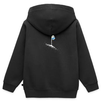 Milch Milchstraße Milchpackung Weltall Weltraum - Kinder Premium Organic Zip Hoodie - Schwarz - Hinten - AI Model Kid Male (0cm)