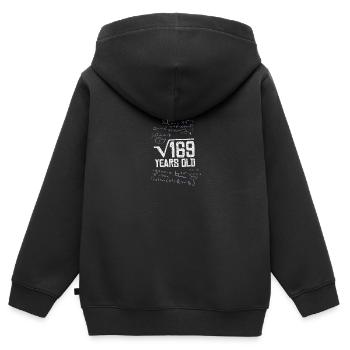13th birthday birthday present 13 years old - Kids Premium Organic Zip-up Hoodie - black - Back - AI Model Kid Male (0cm)