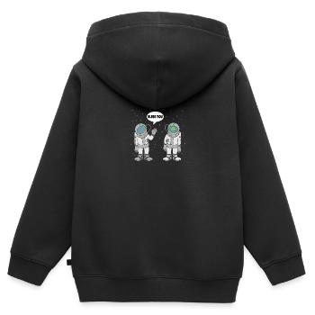 L'astronaute vous bénisse l'espace Spaceman - Sweat Premium à capuche zippé enfant bio - noir - Dos - AI Model Kid Male (0cm)