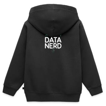 Analyste de données et scientifique des données - Sweat Premium à capuche zippé enfant bio - noir - Dos - AI Model Kid Male (0cm)