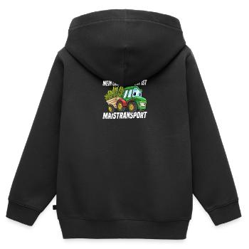Landwirtschaft Farmer Ernte - Kinder Premium Organic Zip Hoodie - Schwarz - Hinten - AI Model Kid Male (0cm)