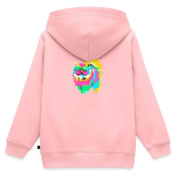Persian cat - Kids Premium Organic Zip-up Hoodie - rose - Back - AI Model Kid Female (0cm)