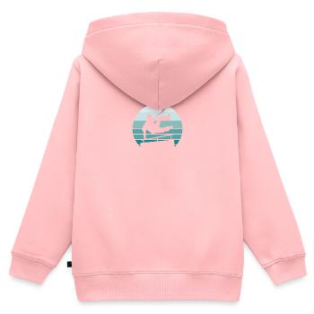 Parkour - Kids Premium Organic Zip-up Hoodie - rose - Back - AI Model Kid Female (0cm)