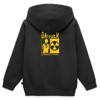 Adolescent - Sweat Premium à capuche zippé enfant bio - noir - Dos - AI Model Kid Male (0cm)
