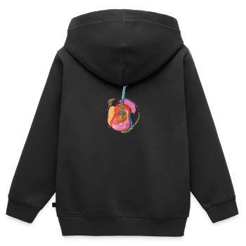 Guitarist - Kids Premium Organic Zip-up Hoodie - black - Back - AI Model Kid Male (0cm)