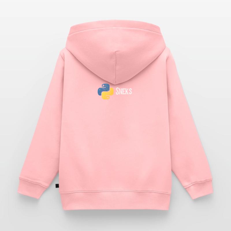 Programmation drôle de programmeur Python en détresse Sweat Premium à capuche zippé enfant bio