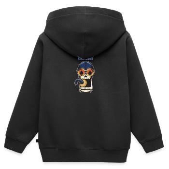 Wanna Clash Arena Royale Clans - Kinder Premium Organic Zip Hoodie - Schwarz - Hinten - AI Model Kid Male (0cm)