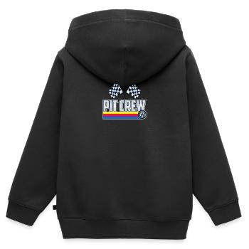 Pit Crew Racing Car Driver Gift Idea Pit Crew - Kids Premium Organic Zip-up Hoodie - black - Back - AI Model Kid Male (0cm)