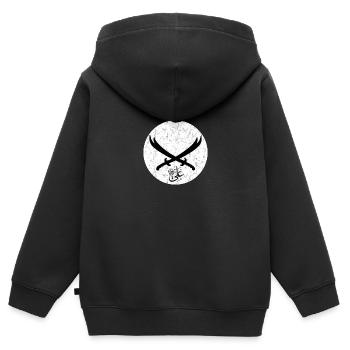 Imam Ali Hz. Ali Zülfikar Hizir Muharrem - Kids Premium Organic Zip-up Hoodie - black - Back - AI Model Kid Male (0cm)