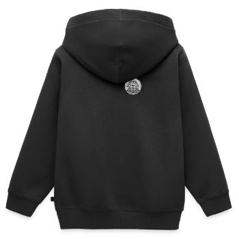 Maçon franc-maçon Illuminati All Seeing Eye - Sweat Premium à capuche zippé enfant bio - noir - Dos - AI Model Kid Male (0cm)