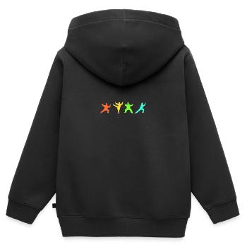 Tai Chi Bewegungen Qi Tai-Chi-Chuan Geschenk - Kinder Premium Organic Zip Hoodie - Schwarz - Hinten - AI Model Kid Male (0cm)