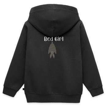 Pyjama pyjama pyjama chauve-souris Bedgirl - Sweat Premium à capuche zippé enfant bio - noir - Dos - AI Model Kid Male (0cm)