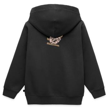 Boa Constrictor I Abgottschlange motif pour - Sweat Premium à capuche zippé enfant bio - noir - Dos - AI Model Kid Male (0cm)