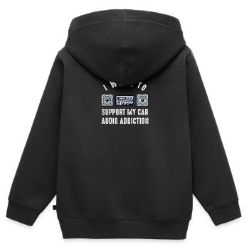 Autoradio für Audio-Installateur-Lautsprecher Autobass - Kinder Premium Organic Zip Hoodie - Schwarz - Hinten - AI Model Kid Male (0cm)