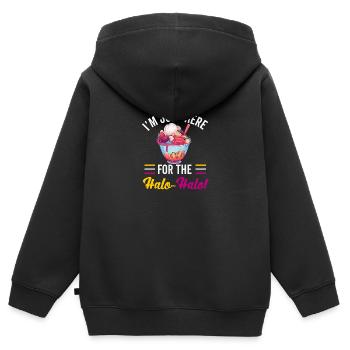 Philippines Philippines Femmes Hommes Cuisine philippine - Sweat Premium à capuche zippé enfant bio - noir - Dos - AI Model Kid Male (0cm)