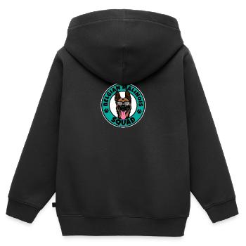 Belgian Malinois Squad I Dog Lover I Belgian - Kinder Premium Organic Zip Hoodie - Schwarz - Hinten - AI Model Kid Male (0cm)