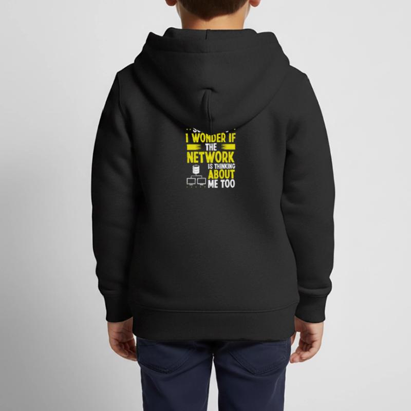 Network Engineer Server Engineering Cloud Networks Kids Premium Organic Zip-up Hoodie