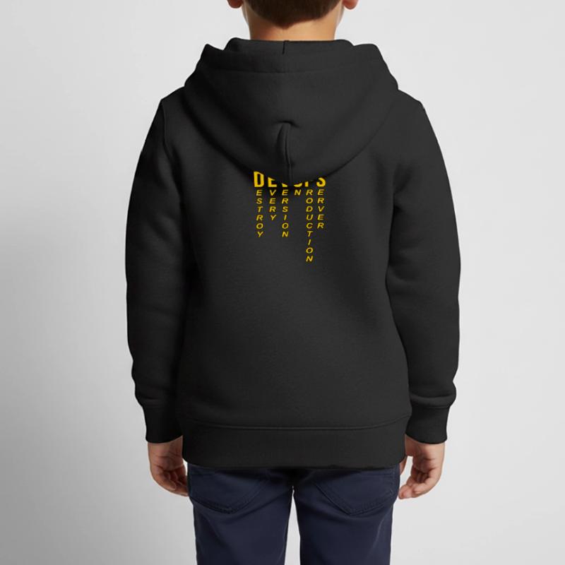 Devops Definition Technischer Computer Kinder Premium Organic Zip Hoodie