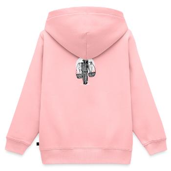 Vietnam I Saigon Scooter Pho Bo Motif de voyage pour - Sweat Premium à capuche zippé enfant bio - rose - Dos - AI Model Kid Female (0cm)