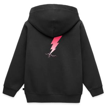 Lightning Bolts I Thunderbolt I Lightning - Kids Premium Organic Zip-up Hoodie - black - Back - AI Model Kid Male (0cm)