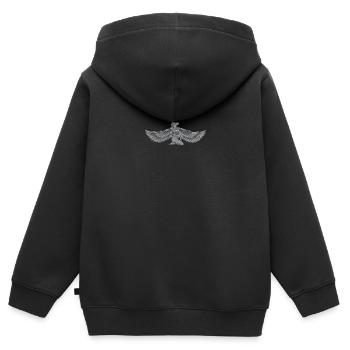 Isis Ägypten I Pharao Ägyptischer Gott - Kinder Premium Organic Zip Hoodie - Schwarz - Hinten - AI Model Kid Male (0cm)