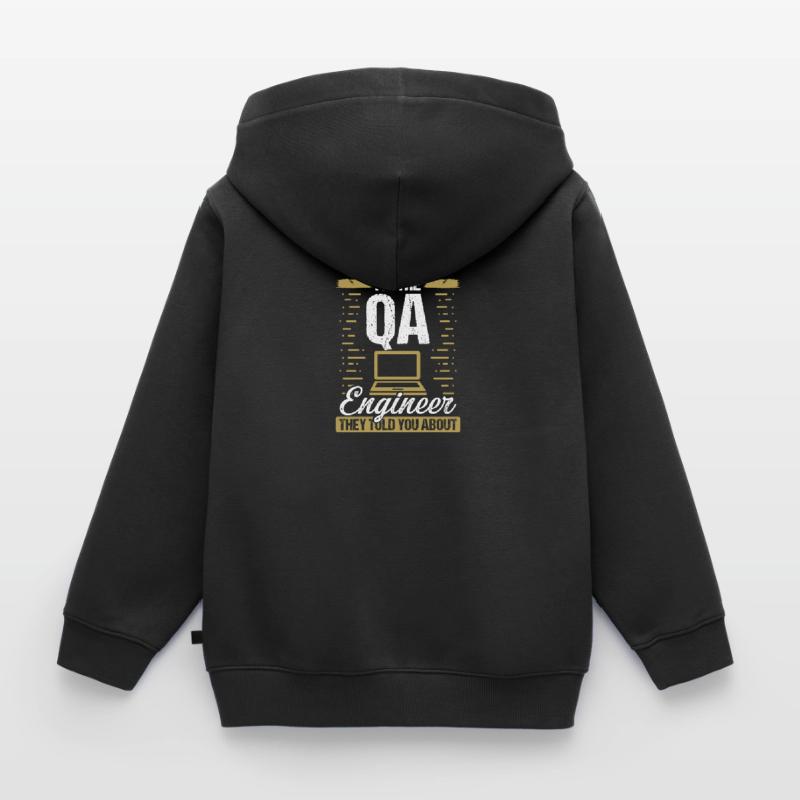 QA Engineering Code Quality Assurance Software Kinder Premium Organic Zip Hoodie
