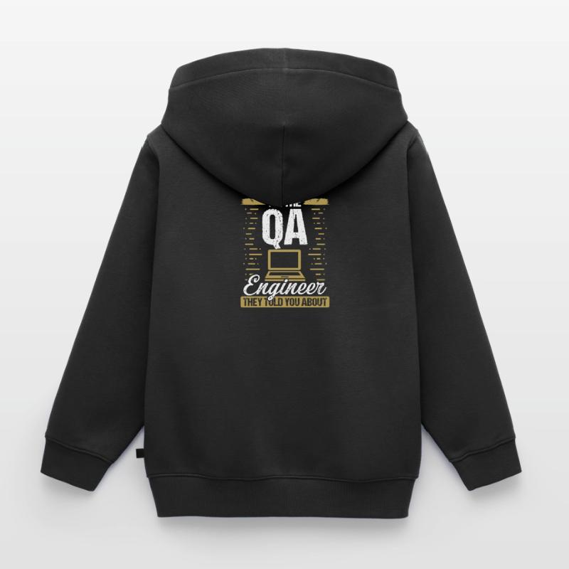 QA Engineering Code Quality Assurance Software Kinder Premium Organic Zip Hoodie