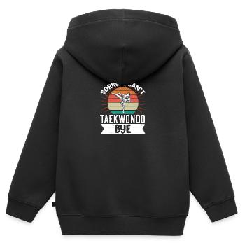 TKD Korean Martial Arts Tae Kwon - Kinder Premium Organic Zip Hoodie - Schwarz - Hinten - AI Model Kid Male (0cm)