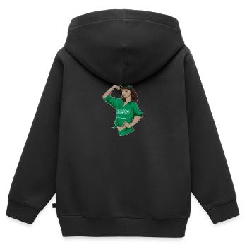 Arab Girl Unbreakable I Arab Heritage I Saudi - Kinder Premium Organic Zip Hoodie - Schwarz - Hinten - AI Model Kid Male (0cm)