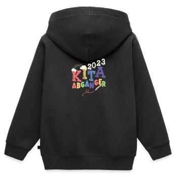 Kita Abgänger 2023 Kindergarten Geschenk - Kinder Premium Organic Zip Hoodie - Schwarz - Hinten - AI Model Kid Male (0cm)