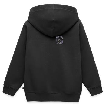 Lavendel I Team Braut Blumenkranz Hochzeit Boho - Kinder Premium Organic Zip Hoodie - Schwarz - Hinten - AI Model Kid Male (0cm)