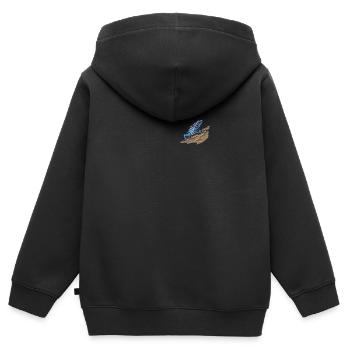 Pfeilgiftfrosch I Kröte Frosch Motiv für Amphibien - Kinder Premium Organic Zip Hoodie - Schwarz - Hinten - AI Model Kid Male (0cm)