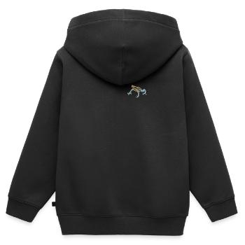 Pfeilgiftfrosch I Kröte Frosch Motiv für Amphibien - Kinder Premium Organic Zip Hoodie - Schwarz - Hinten - AI Model Kid Male (0cm)