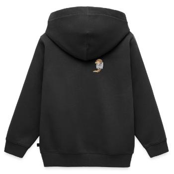 Schuppentier Pangolin Schuppen bedrohtes Tier - Kinder Premium Organic Zip Hoodie - Schwarz - Hinten - AI Model Kid Male (0cm)