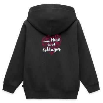 Volksmusik Party Dorffest Ouftit Deutsche Schlager - Kinder Premium Organic Zip Hoodie - Schwarz - Hinten - AI Model Kid Male (0cm)