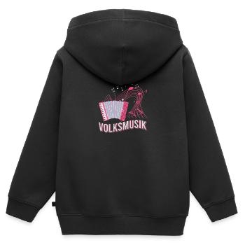 Volksmusik Party Dorffest Ouftit Deutsche Schlager - Kinder Premium Organic Zip Hoodie - Schwarz - Hinten - AI Model Kid Male (0cm)