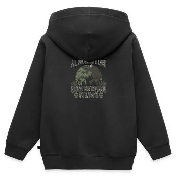 Underground Film, Independent Cinema, Horror - Kinder Premium Organic Zip Hoodie - Schwarz - Hinten - AI Model Kid Male (0cm)