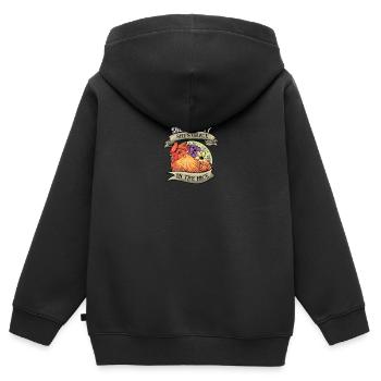 She is beauty, she is grace, she will get into your - Kids Premium Organic Zip-up Hoodie - black - Back - AI Model Kid Male (0cm)