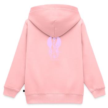 Danseurs Danse Couple Danse, Danse Rumba Renard Tango Salsa - Sweat Premium à capuche zippé enfant bio - rose - Dos - AI Model Kid Female (0cm)
