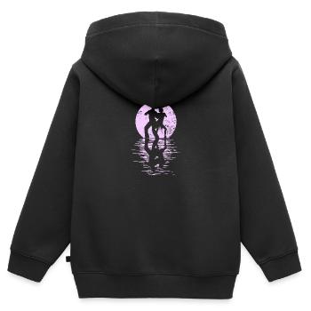 Dancers Dance Couple Dancing, Dance Rumba Fox Tango Salsa - Kids Premium Organic Zip-up Hoodie - black - Back - AI Model Kid Male (0cm)