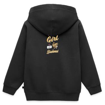 Brahma Chicken I Chicken Poultry Motif pour - Sweat Premium à capuche zippé enfant bio - noir - Dos - AI Model Kid Male (0cm)