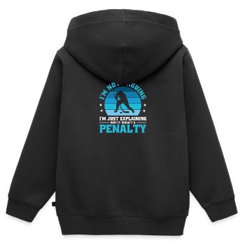 I'm not arguing i'm just explaining why - Kinder Premium Organic Zip Hoodie - Schwarz - Hinten - AI Model Kid Male (0cm)
