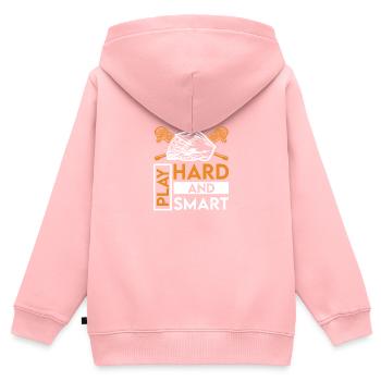 Lacrosse LAX Club Team Spieler Trainer Fans Coach - Kinder Premium Organic Zip Hoodie - Rosa - Hinten - AI Model Kid Female (0cm)