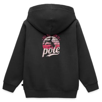 Pole Dance Dancer, Pole Dance, Pole Dancing - Sweat Premium à capuche zippé enfant bio - noir - Dos - AI Model Kid Male (0cm)