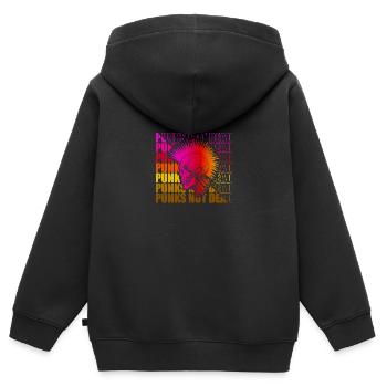 Punk Rock Pogo Anarchy Punks Punk Rocker Punk - Kids Premium Organic Zip-up Hoodie - black - Back - AI Model Kid Male (0cm)